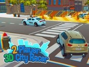 2 Player 3D City Racer Online Arcade Game